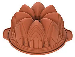 Direct Verzonden Silikomart tulband kathedraal ø 22 cm silicone bruin