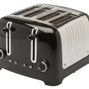 Dualit Lite broodrooster 4 sleuven rvs zwart Beste Prijs