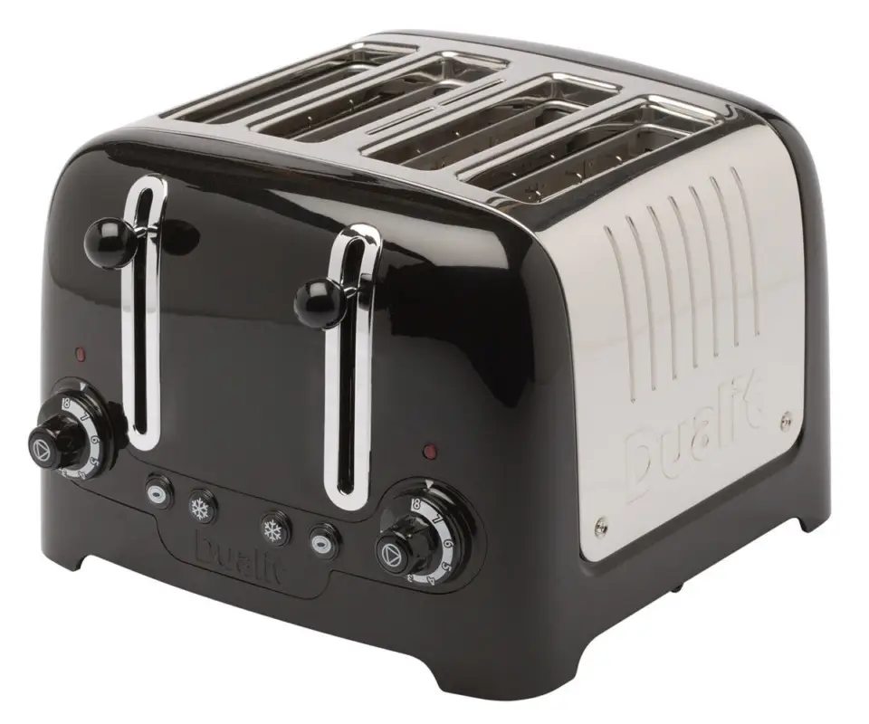 Dualit Lite broodrooster 4 sleuven rvs zwart Beste Prijs