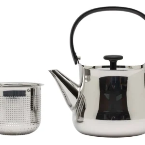 Lage Prijs Alessi Cha theepot/fluitketel 900 ml rvs glans