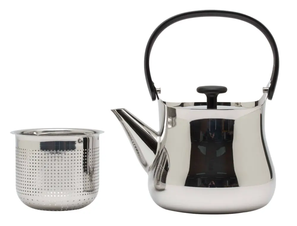 Lage Prijs Alessi Cha theepot/fluitketel 900 ml rvs glans