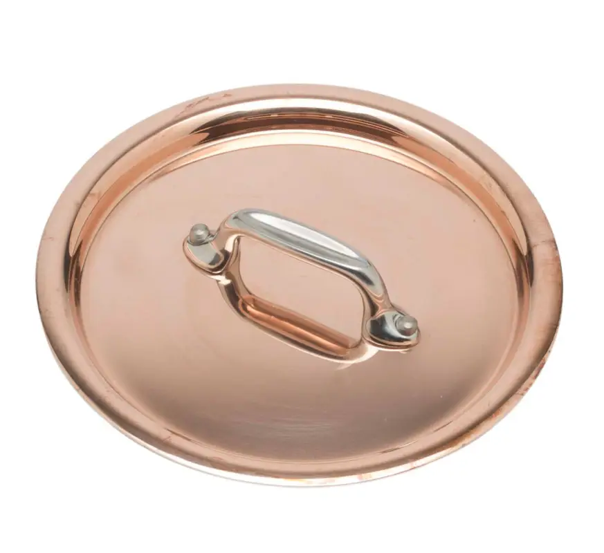 Weekendaanbieding Mauviel M'150S M'héritage deksel ø 12 cm koper rvs handgreep