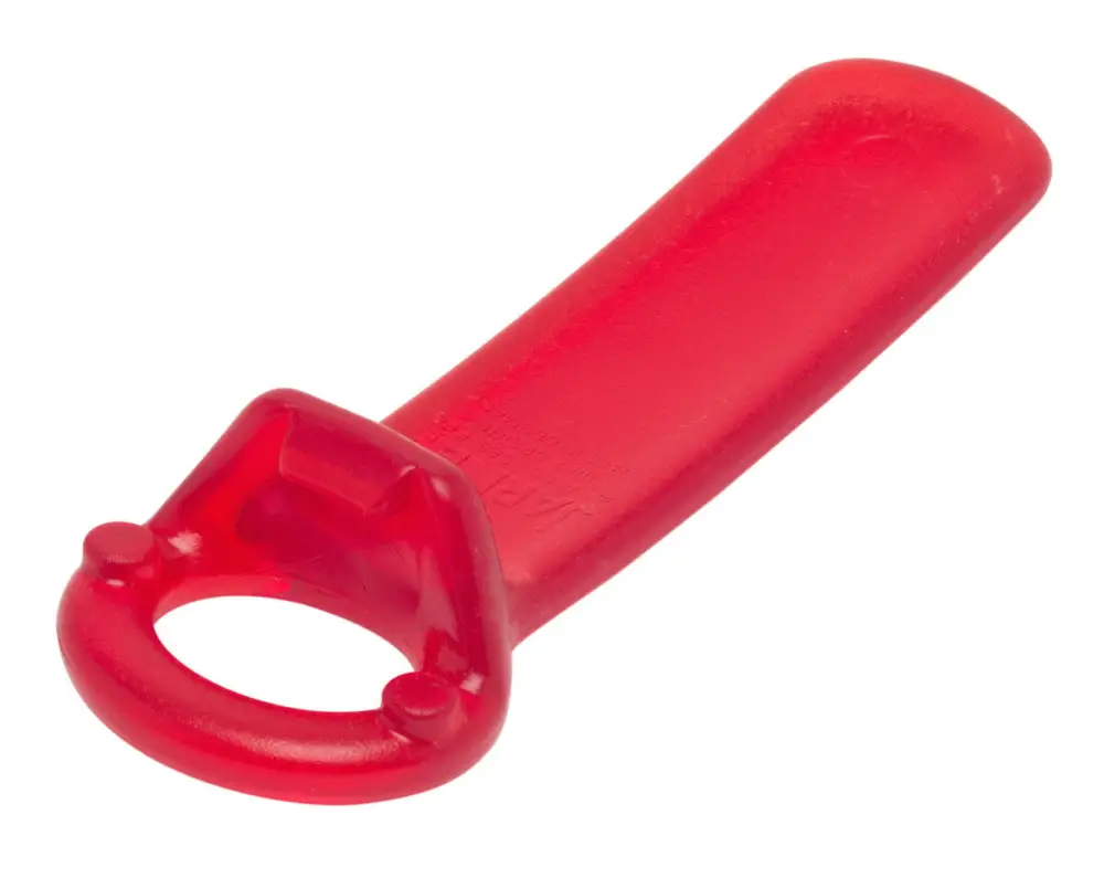 Hoge Kwaliteit Jarkey pottenopener 14 cm kunststof rood