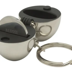 Alessi BON BON sleutelhanger met muntje 8,5 cm rvs Snelle Levering