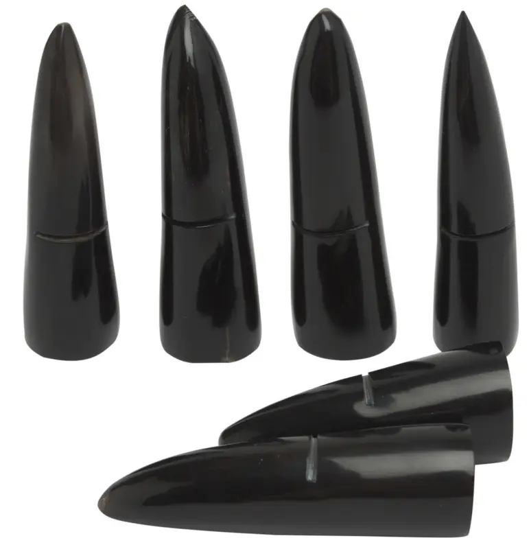 Shop Nu Laguiole en Aubrac messenlegger buffelhoorn 5-7 cm zwart 6 stuks