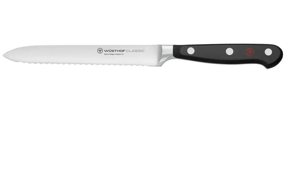 Weekendaanbieding Wüsthof Classic worst- / tomatenmes 14 cm messenstaal
