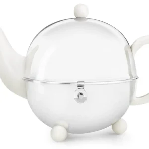 Alleen Vandaag Bredemeijer Cosy theepot 1,3 liter aardewerk wit