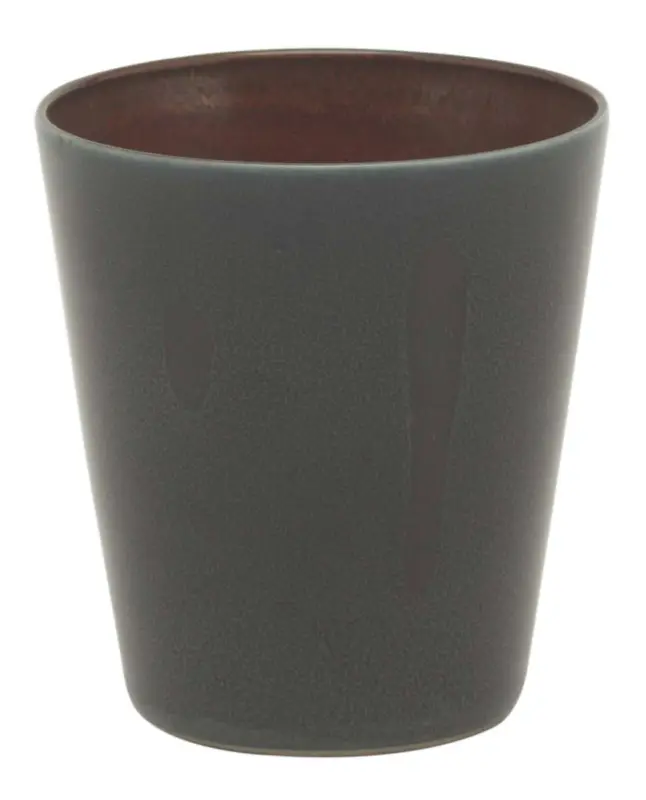 Serax Terres de Rêves beker conisch 340 ml ø 8,5 cm stoneware darkblue-rust Beperkte Voorraad
