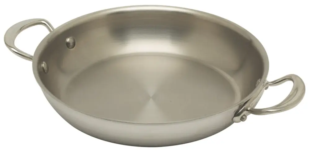 Dagaanbieding Mauviel M'Cook serveerpan rond ø 24 cm rvs lichte greep