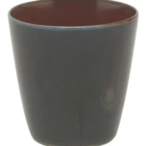 Serax Terres de Rêves beker conisch 180 ml ø 7 cm stoneware donkerblauw-rust Actieprijs