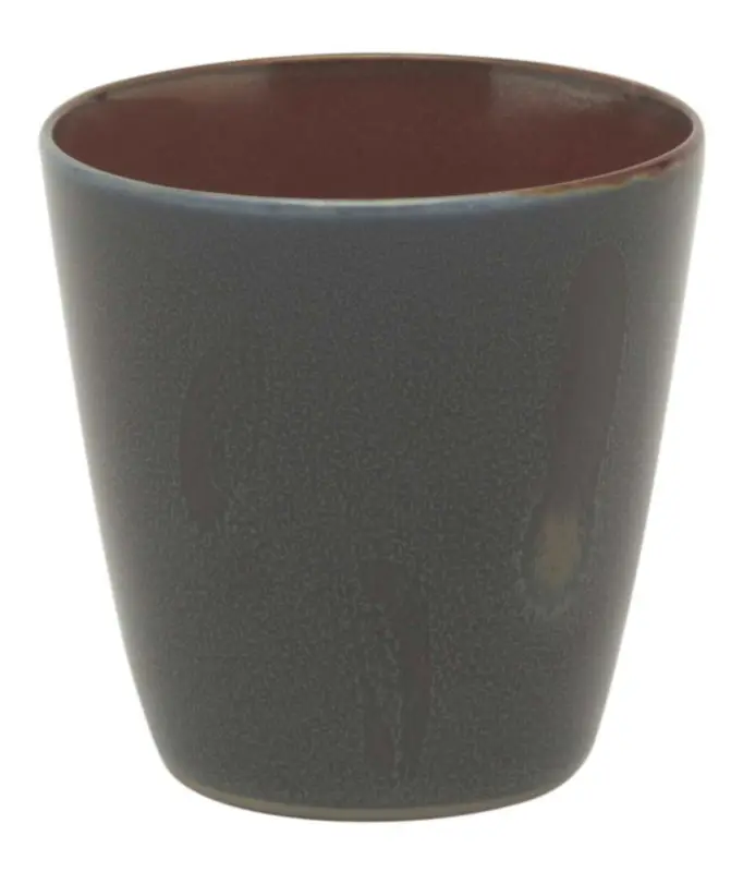 Serax Terres de Rêves beker conisch 180 ml ø 7 cm stoneware donkerblauw-rust Actieprijs