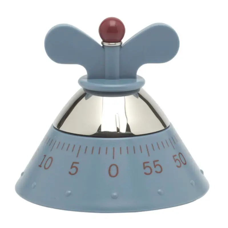 Must-Have Alessi Michael Graves keukenwekker 10,5 cm kunststof blauw
