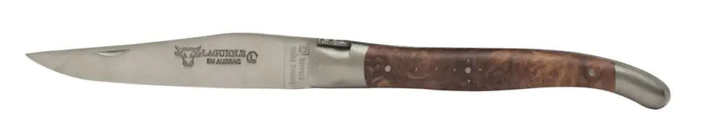 Laguiole en Aubrac Shepherd's Cross klap-steakmes 12 cm palissanderhout Koopje