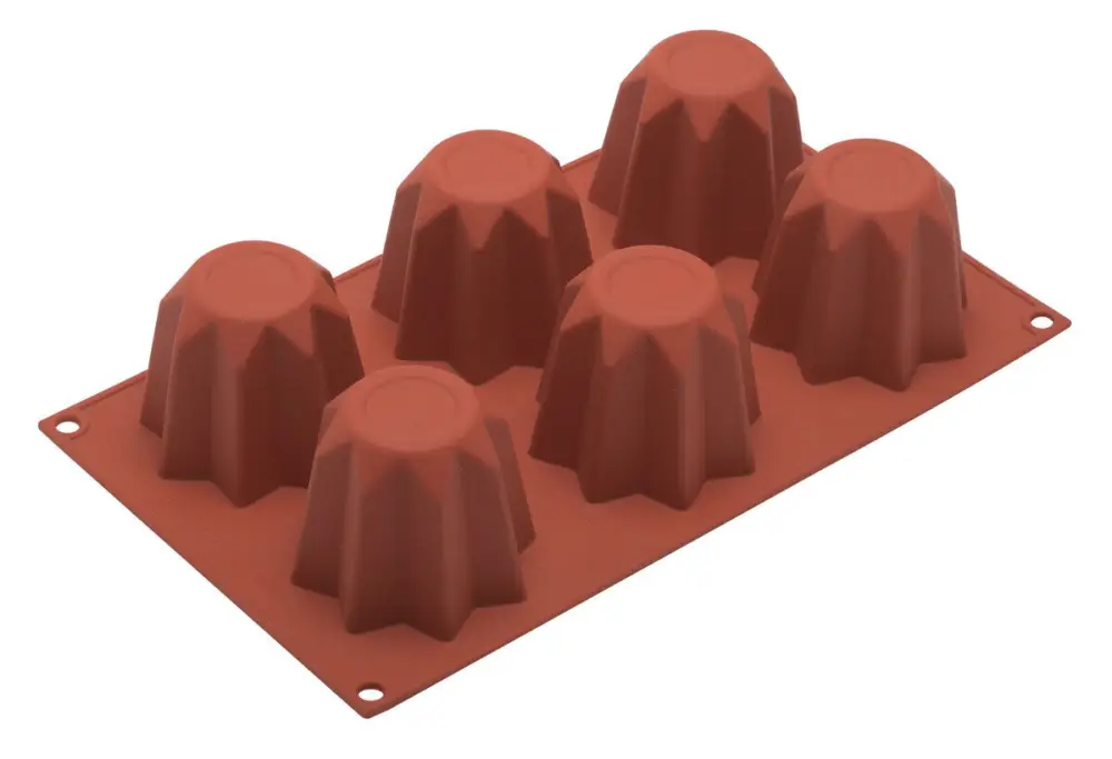 Silikomart bakvorm 6 pandoro ø 7,5 cm siliconen bruin Aanbieding