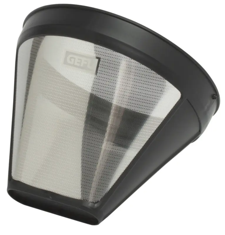 Nieuw Gefu permanent koffiefilter maat 4 rvs zwart