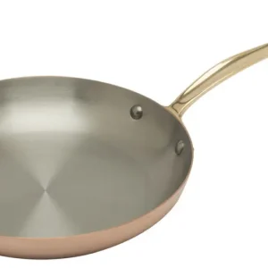 Snelle Levering Mauviel M'150B koekenpan rond ø 26 cm koper bronzen steel