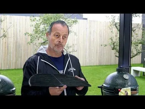 Direct Verzonden Big Green Egg Half Moon rooster voor Extra Large gietijzer zwart
