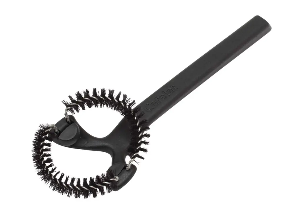 Premium Cafelat zetgroepborstel rond ø 58 mm kunststof zwart