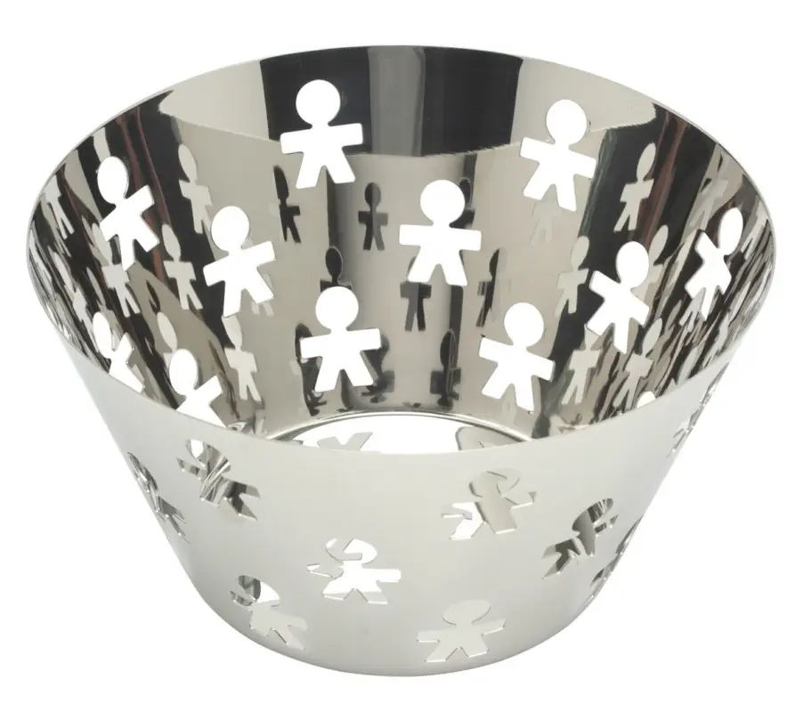 Dagaanbieding Alessi Girotondo King-kong fruitschaal ø 23 cm rvs glans