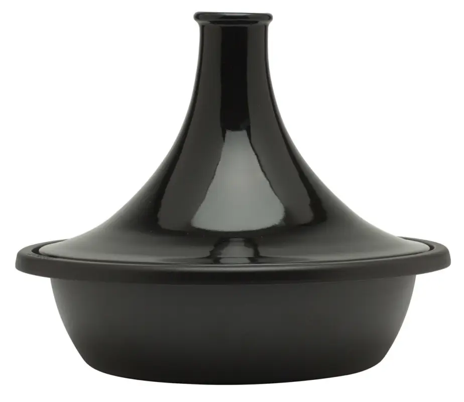 Seizoensaanbieding Le Creuset tajine ø 35 cm 4,5 liter gietijzer zwart