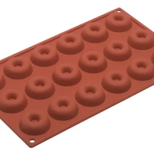 Exclusieve Aanbieding Silikomart bakvorm 18 ronde savarins ø 4,1 cm silicone bruin
