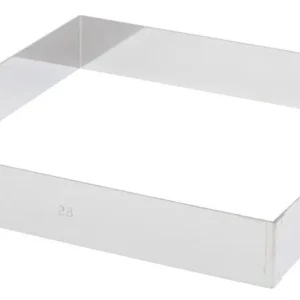 De Buyer taartring vierkant 28 cm rvs Lage Kosten