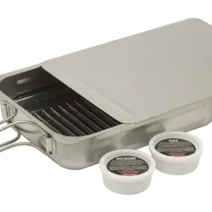 Camerons rookoven 38 x 28 cm rvs met 4 bakjes rookhout Snelle Levering