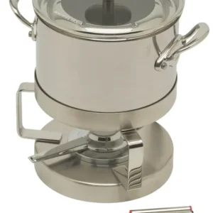 Seizoensaanbieding Mauviel M'Cook fondueset 6-persoons ø 18 cm rvs