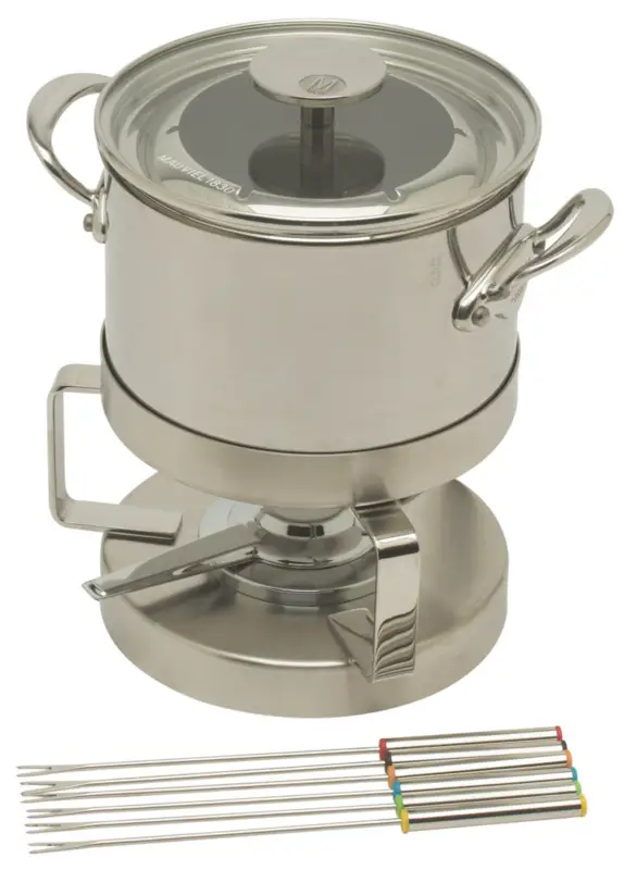 Seizoensaanbieding Mauviel M'Cook fondueset 6-persoons ø 18 cm rvs
