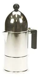 Alessi La Cupola mokapot 3-kops aluminium glans Gratis Retour