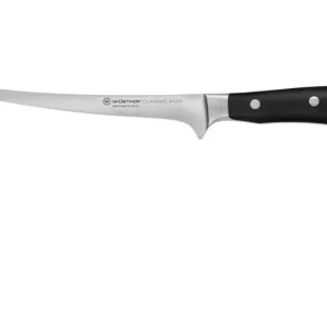 Op = Op Wüsthof Classic Ikon extra smal fileermes 18 cm messenstaal