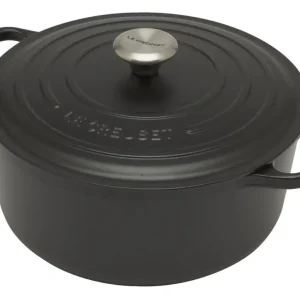 Le Creuset Signature braadpan 6,7 liter ø 28 cm gietijzer matzwart Nieuw