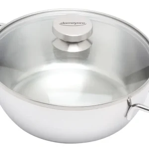 Speciale Aanbieding Demeyere Apollo braadpan met glasdeksel ø 24 cm rvs mat