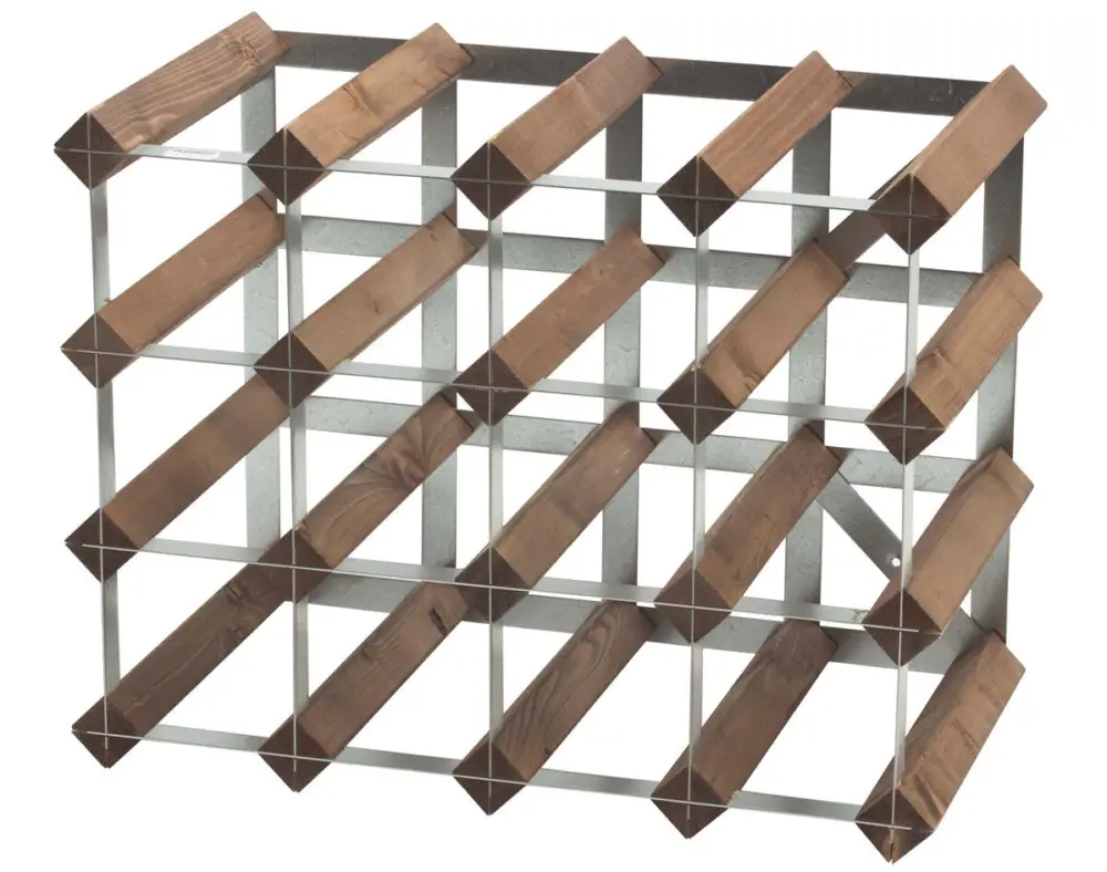 Traditional Wine Rack Co. wijnrek 39 x 33 cm donker hout Nu Kopen