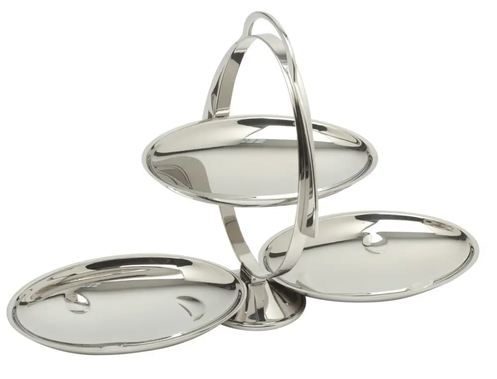 Alessi Anna Gong opklapbare etagère 27 cm rvs glans Alleen Vandaag