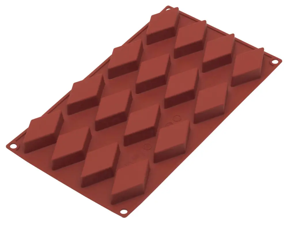 Oldenhof bakmat 16 ruiten 6,5 x 3,5 cm silicone bruin Flitsaanbieding