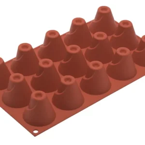 Silikomart bakvorm 15 vulkanen ø 5 cm silicone bruin Veilige Betaling