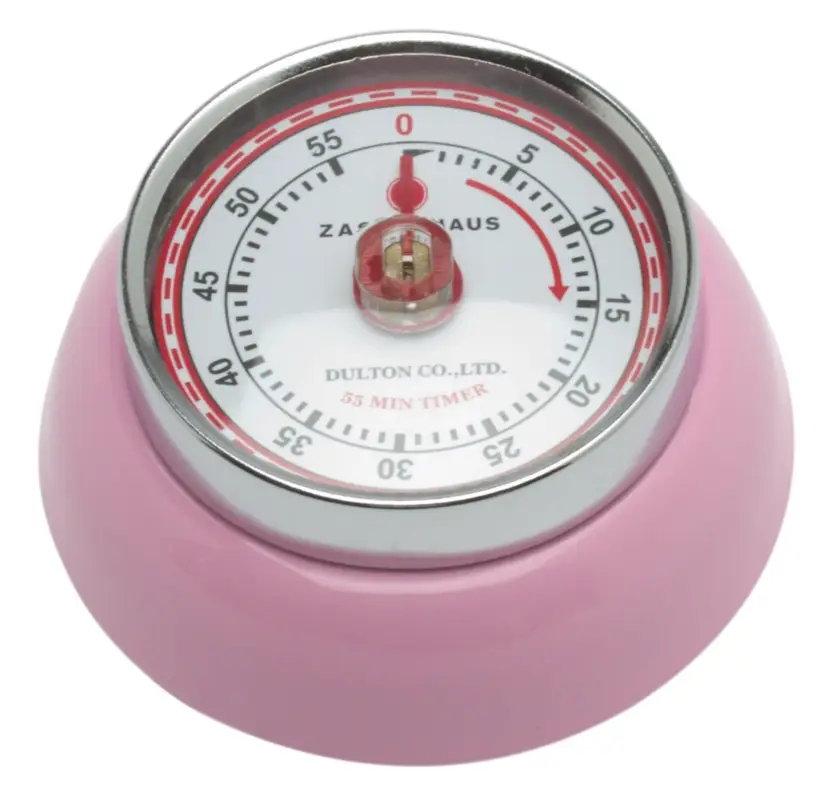 Zassenhaus Timer Speed kookwekker 7 cm metaal roze Actieprijs