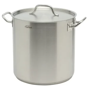 Inoxibar industriële soeppan 25,5 liter ø 32 cm rvs mat Hoge Kwaliteit