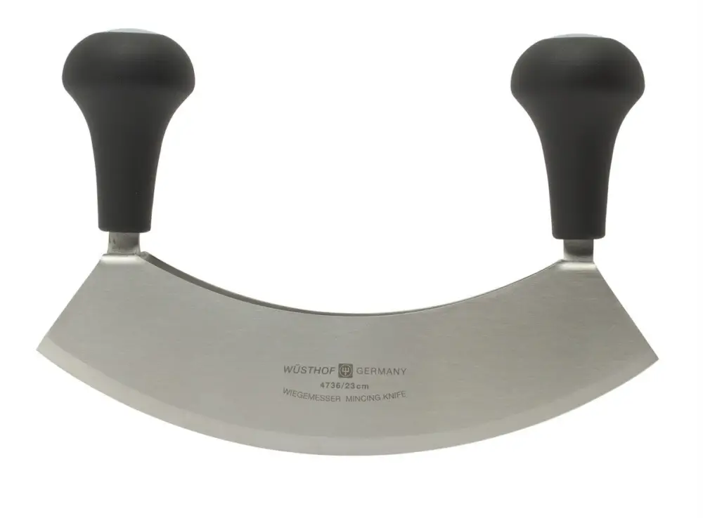 Express Levering Wüsthof dubbel wiegemes 23 cm messenstaal zwart
