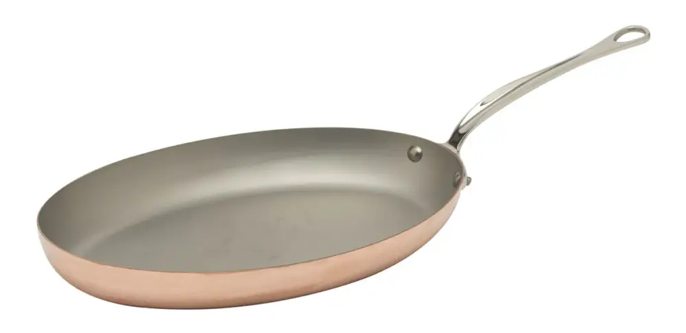 Favoriet Mauviel M'150S vispan ø 35 cm koper rvs handgreep