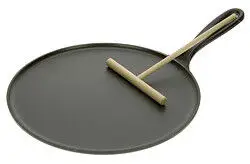Le Creuset crêpepan ø 27 cm geëmailleerd gietijzer zwart Hoge Kwaliteit