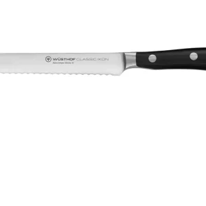 Favoriet Wüsthof Classic Ikon worst- en tomatenmes 14 cm messenstaal