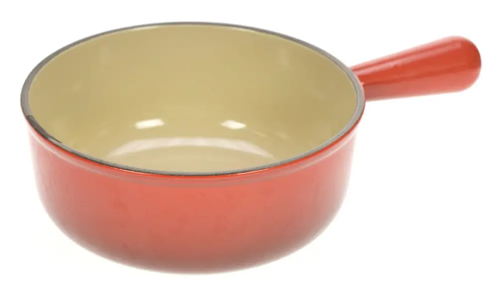 Gereduceerde Prijs Le Creuset fonduepan ø 20 cm gietijzer kersrood