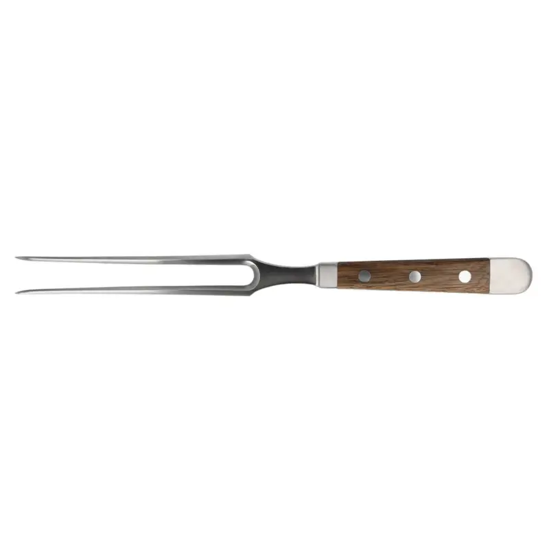 Gecertificeerd Güde Alpha Oak vleesvork 18 cm eikenhout