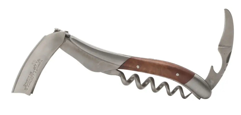 Laguiole en Aubrac kelnersmes 12 cm bruyère bruin Op = Op