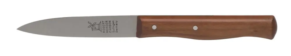 Op = Op Robert Herder molenmes officemes 8,5 cm carbonstaal kersenhout