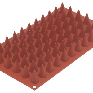 Silikomart bakmat Cono 66 kegels 29,8 cm silicone bruin Betrouwbaar
