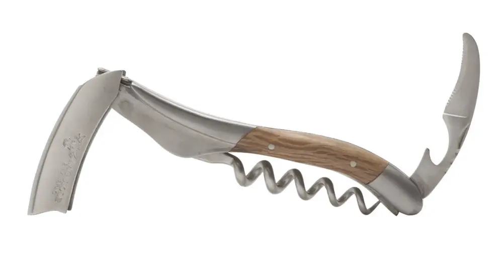 Beste Prijs Laguiole en Aubrac kelnersmes 12 cm eikenhout bruin