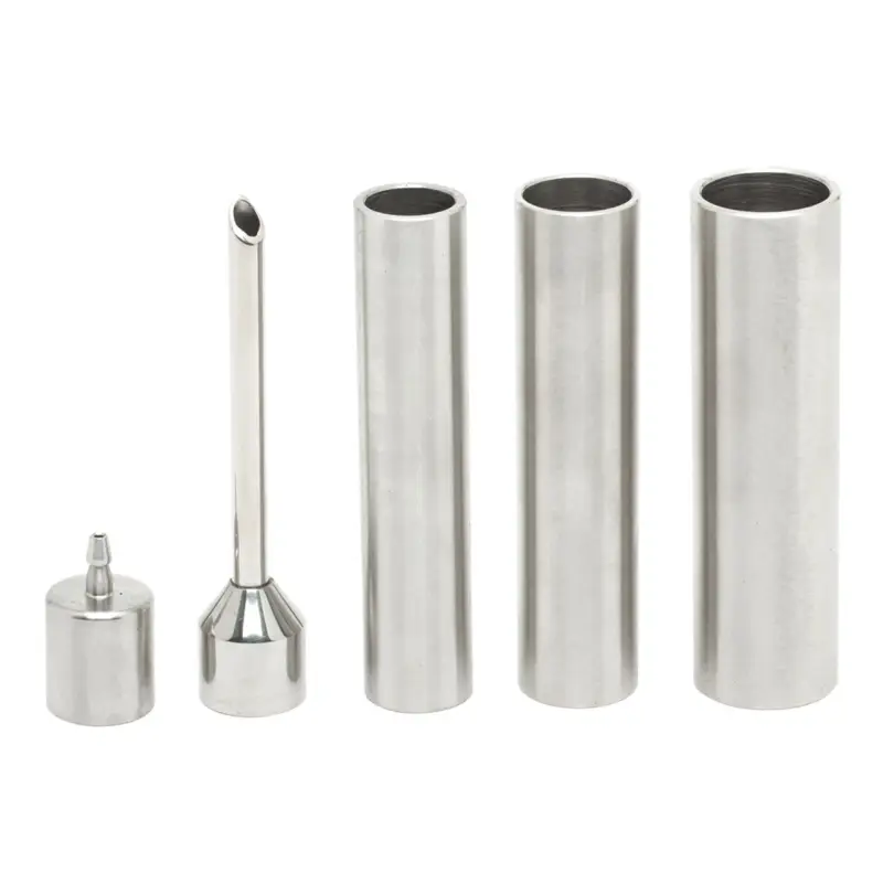 100% Chef Air-Kit sifon accessoireset rvs zilver 5-delig Laatste Kans